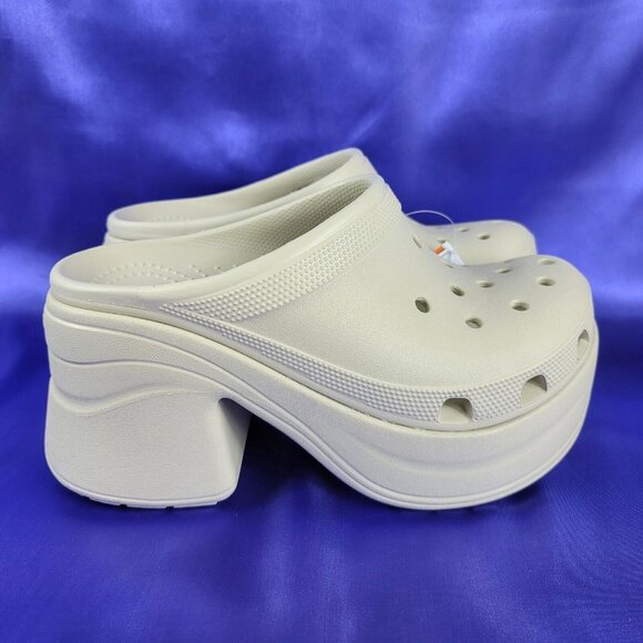 CROCS Shoes - NEW Crocs Siren Clog Women's Size 9 High Heel Platform Stylish Barbie-Core Shoes